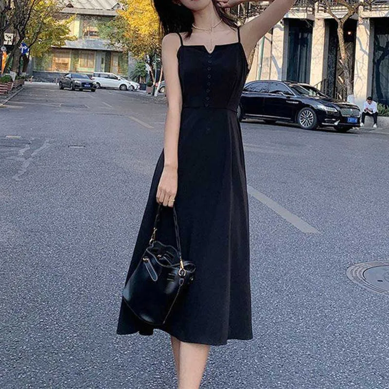W stylu francuskim Mała czarna sukienka Wysokiej klasy Womens 2024 Wiosna/lato Nowa szyfonowa spódnica