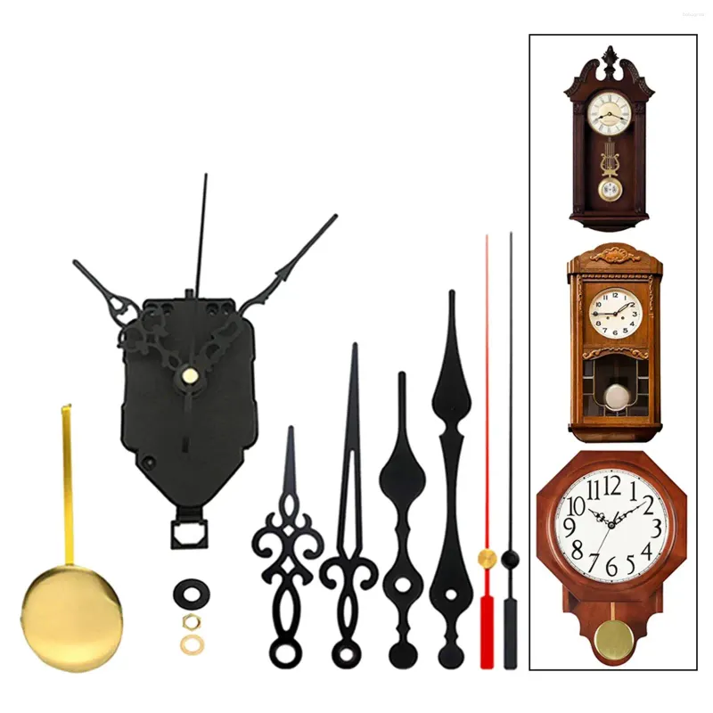 Horloges murales Pièces de réparation DIY Kit de mouvement d'horloge Accessoire avec 6pcs mains pour l'artisanat de point de croix facilement installer multifonctionnel robuste