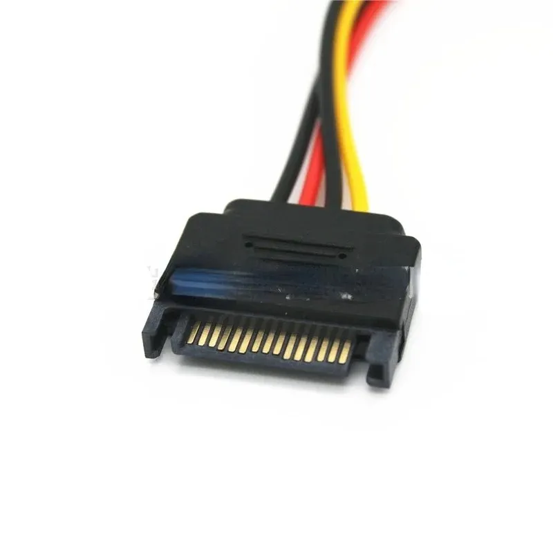 عالي الجودة 15 PIN SATA MALE TO 4 PIN MOLEX Female IDE HDD CABLE CABY DRIVE CABID NOV4 MOSUNX