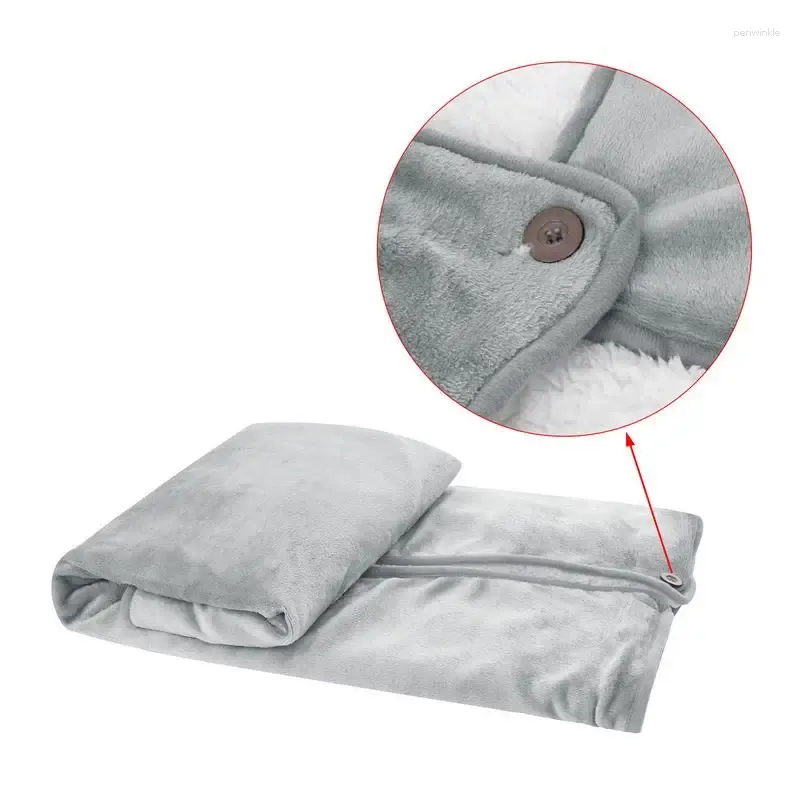 Filtar Portable Winter Electric uppvärmd filt USB SHACK Mysig mjuk flanell för resor hem camping maskin tvättbar