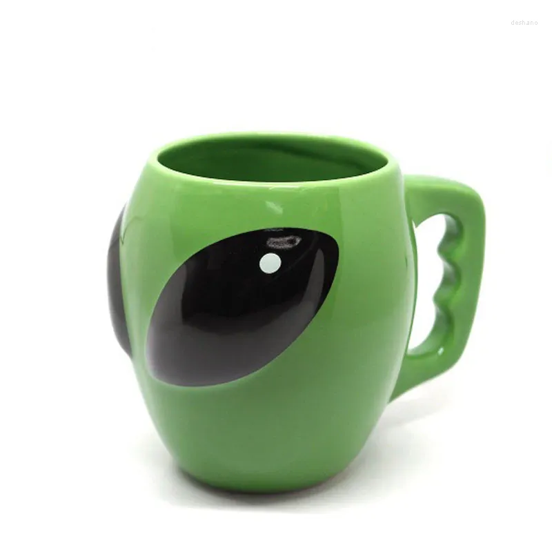 Mugs Creative Green Alien Ceramics Coffee Mug Milk Tea Office Cups Drinkware The Birthday Gift With Box For Friends