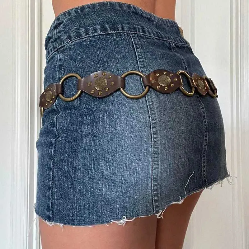 DHgate.com:Boho Sunflower Buckle Genuine Leather Womens Belt