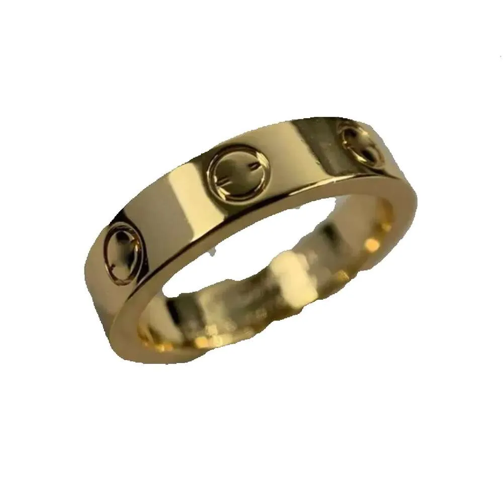 Oryginalny grawer4 5 6 mm diamentowy pierścionek miłosny złota sier róża 316L Pierścionki ze stali nierdzewnej Woman Man Lover Wedding Biżuter