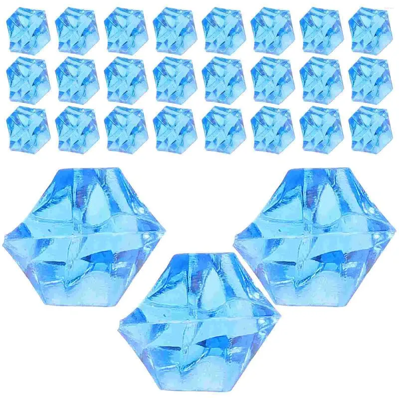 Vases 450 Pcs Simulated Ice Fake Decor Decorative Cubes Artificial Model Acrylic Reusable Po Prop