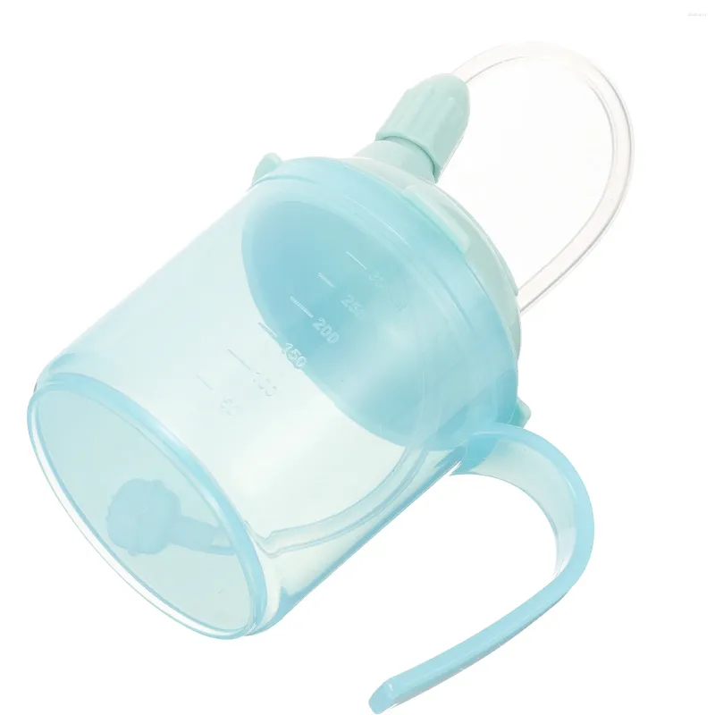 Water Bottles Elderly Care Cup Disabled Products For Adults Drinking Glasses With Straw Lid Anti-spill