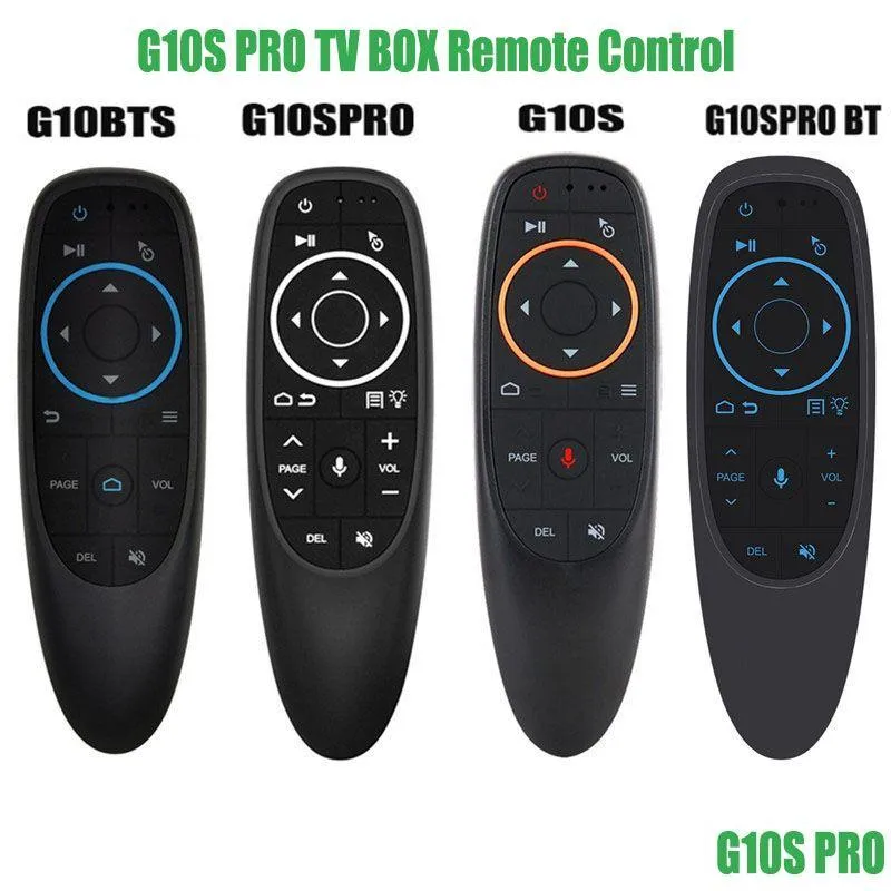 Autres accessoires satellite 1PC G10S Pro Commande vocale Air Mouse Remote 2.4G Gyroscope sans fil Ir Learning pour H96 Max X88 X96 ANDR Dhjum