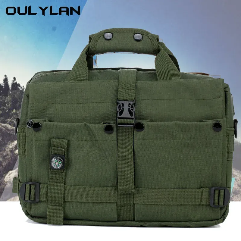 Bags Military Backpack Bag Outdoor Military Fan Handbag Tactical Shoulder Bag Camera Photography Laptop Travel Bag with Compass