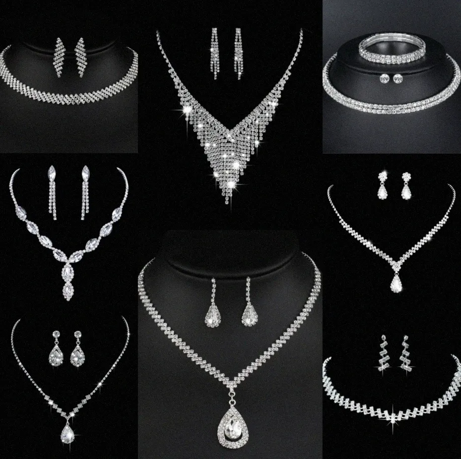 Cenne laboratoryjne biżuteria z diamentową biżuterią Sterling Srebrny Naszyjnik dla kobiet Prezent na zaręczyny dla kobiet Prezent C4D2#