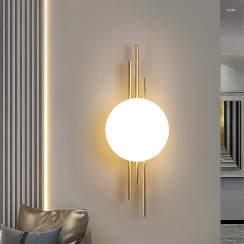 Wandlampen Bedlampje Licht Luxe Modern Minimalistisch Gang Trap Hal Chinese Slaapkamer Achtergrond