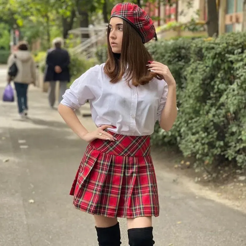 Ladies Beret Red Plaid Beret Hat Ious Beret Hat Fashion Ladies