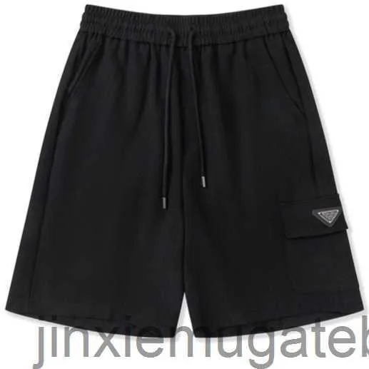 Short en métal PU Home Correct, haute qualité, 24SS, noir, classique, décontracté, polyvalent, pour hommes et femmes, printemps/été