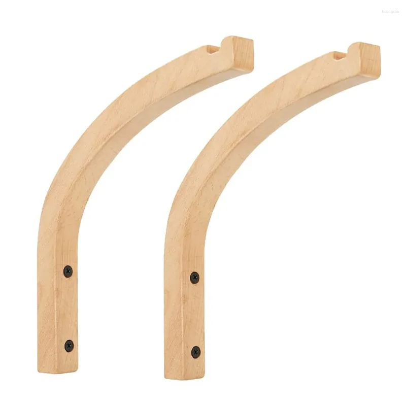 Hooks Wooden Wall Plant Hangers Indoor Mounted For Hanging Plants Flower Bracket Wind Chimes