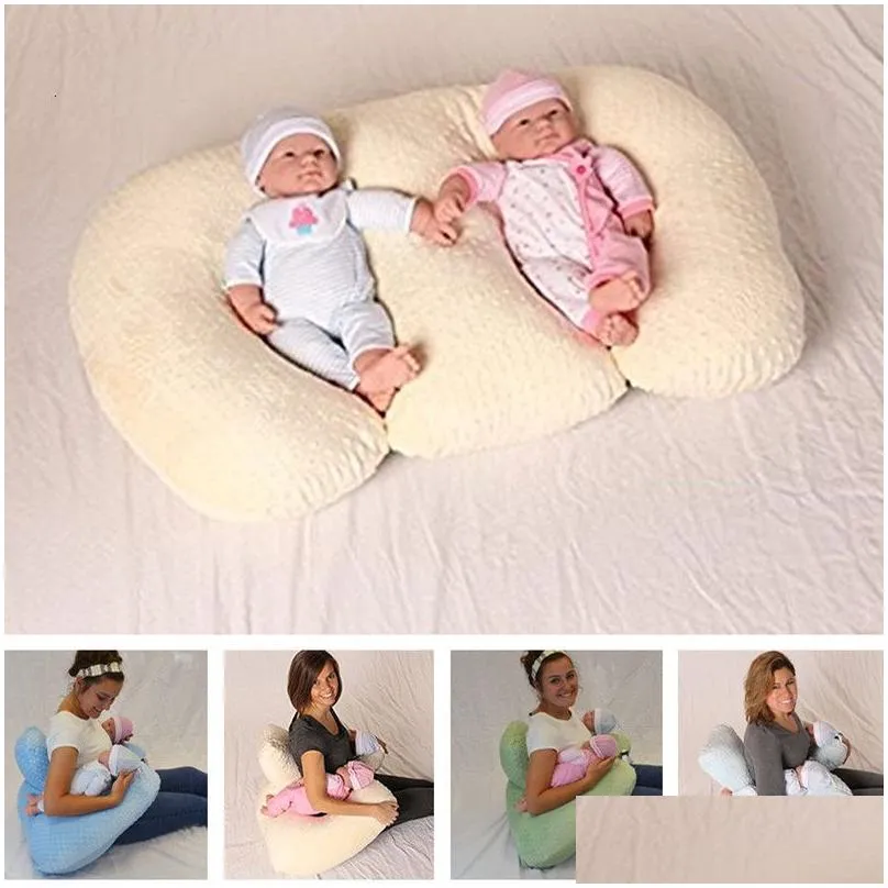 Almofadas Antispitting Alimentação Travesseiro Twin Baby Nest Almofadas Enfermagem Amamentação 230531 Drop Delivery Kids Maternidade Berçário Bedding Dhvd6