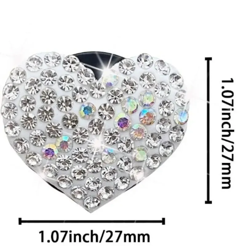 Amour climatiseur sortie d'air aromathérapie Clip voiture parfum déodorant coeur voiture accessoires voiture pendentif plein de diamants