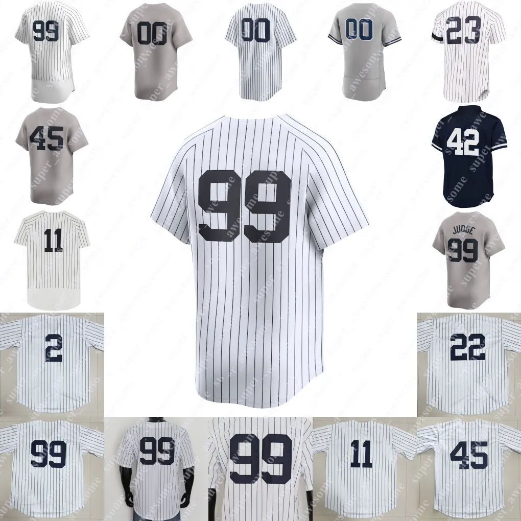 Maillot de baseball Aaron Judge Juan Soto Anthony Volpe Anthony Rizzo Giancarlo Stanton Gleyber Torres Oswaldo Cabrera Gerrit Cole Alex Verdugo Babe Ruth Derek Jeter