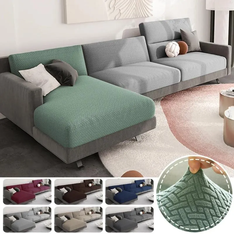 Cadeira cobre jacquard sofá assento luxo simples capa de almofada estiramento lavável sala de estar crianças spandex decoração de casa