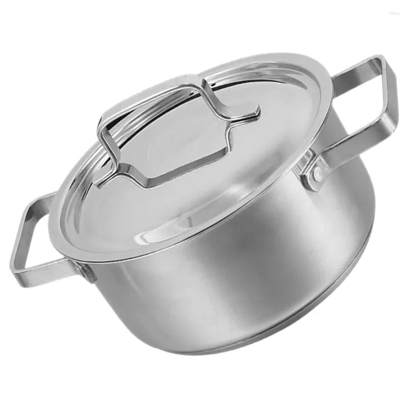 Double Boilers Stainless Steel Soup Pot Braiser Pan Lid Stew Kitchen Cooking Home Multi-functional