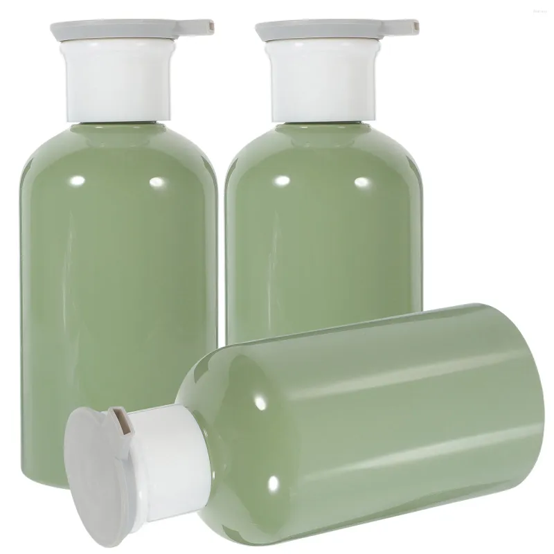 Bottiglie di stoccaggio 3 pezzi Bottiglia di lozione ricaricabile Dispenser di shampoo portatile da 350 ml Vuoto