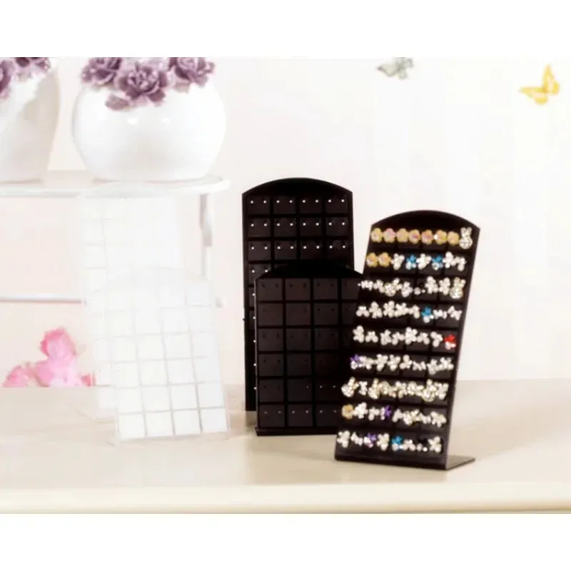 Gaten creatieve sieraden oorbellen studs display rack draagbare kettingstandaard opslaghouder modeorganisator opbergdoos