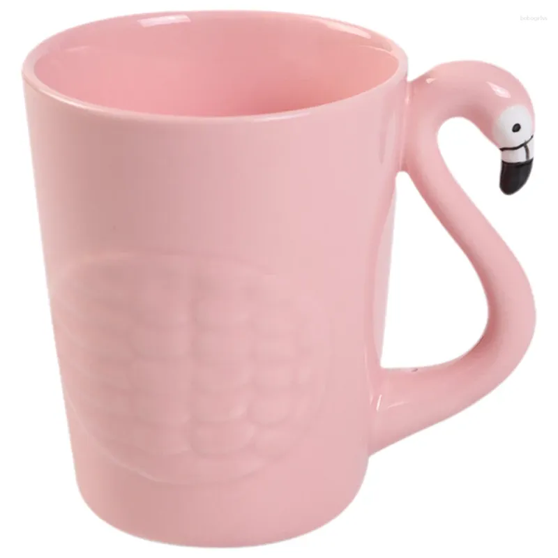 Tasses Flamingo Tasse à café en céramique Bureau avec poignée Eau