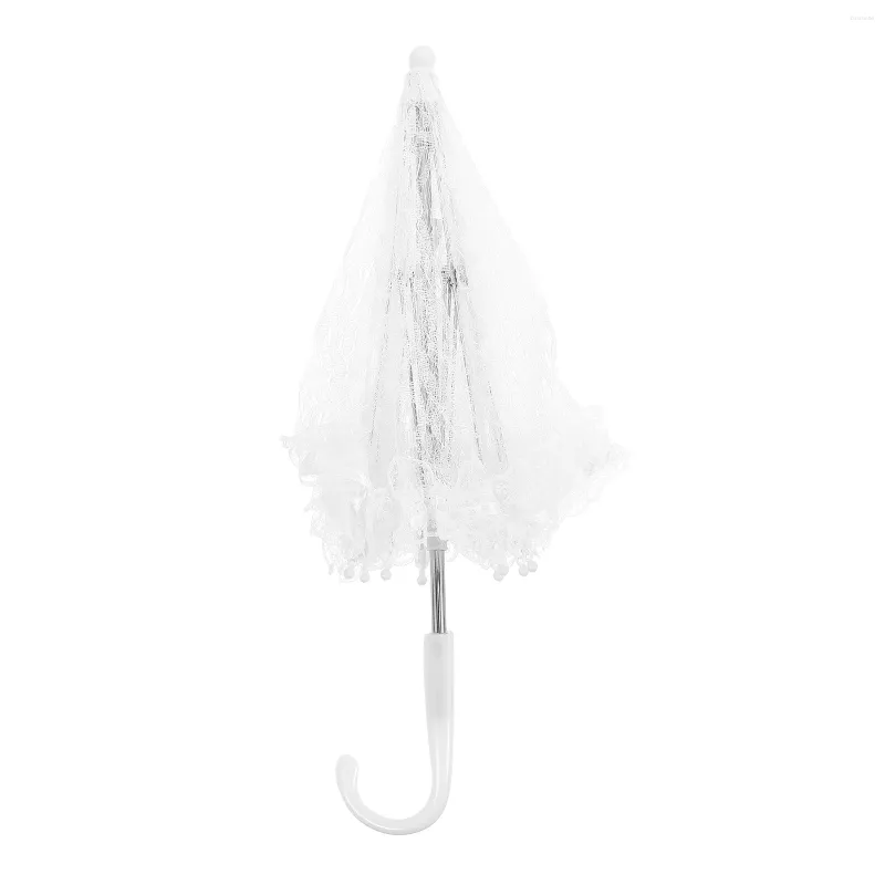 Parapluies Vêtements Blanc Dentelle Parapluie Enfant Vintage Décor Pour La Décoration En Acier Inoxydable Enfants Po Prop