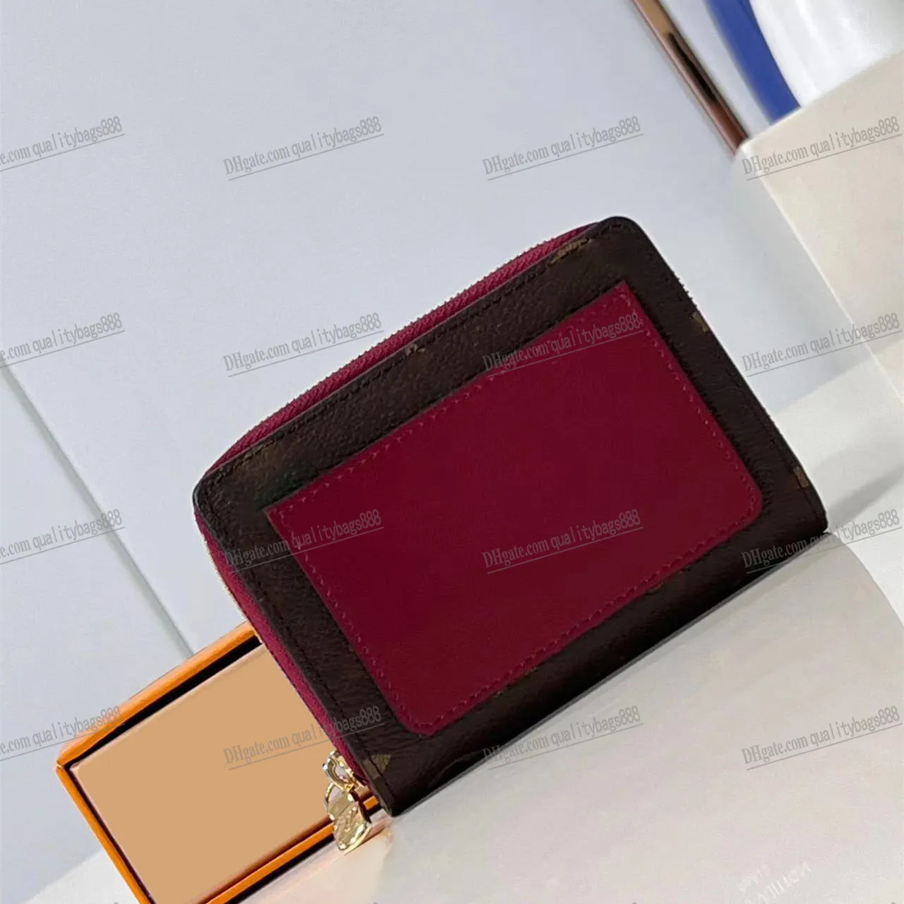 ✓ DHgate 추천 여성용 고급 지갑 세련된 정품 가죽 작은 지갑, 여성 가죽 코인 지갑, 숙녀 패션 지갑, 우아한 카드 홀더 키  파우치 매일 사용하기위한 경량 바로 구매