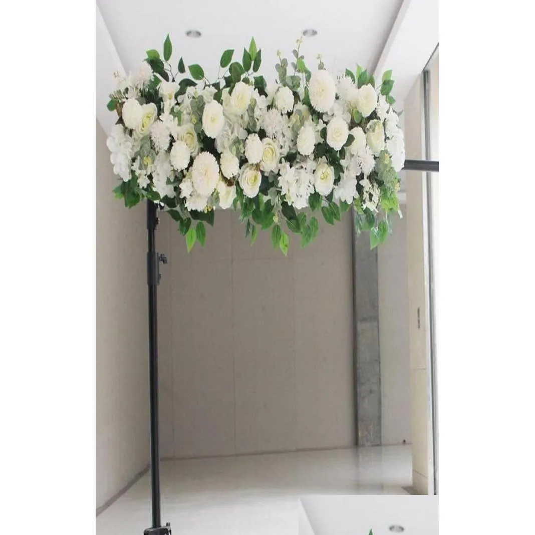 Wedding Decorations 50Cm Artificial Flower Row Acanthosphere Peony Rose Hydrangea Eucalyptus Plant Mix Arch Decorative Decoration Fl Dh85A