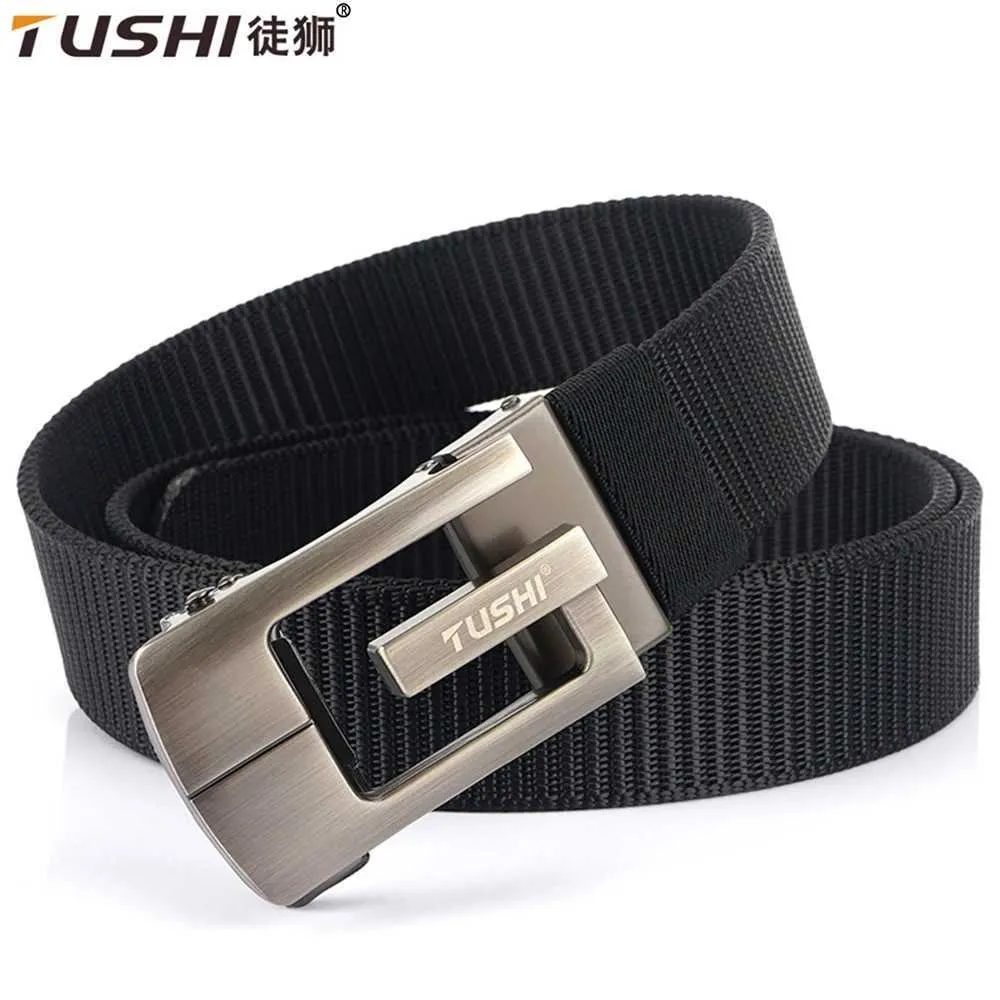 Belts Home>Product Center>TUSHI Mens Luxury Automatic Buckle High Quality Mens Business Work Belt Nylon Casual Belt Sports Quick Drying Belt Q240401