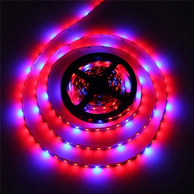 Tam Spektrum SMD5050 LED Grow Strip Işığı Süper Gereksiz LED Hidroponik Bitki Büyüyen Işık Büyüyen Lamba Kırmızı Mavi Kırmızı Mavi 4: 1 LL