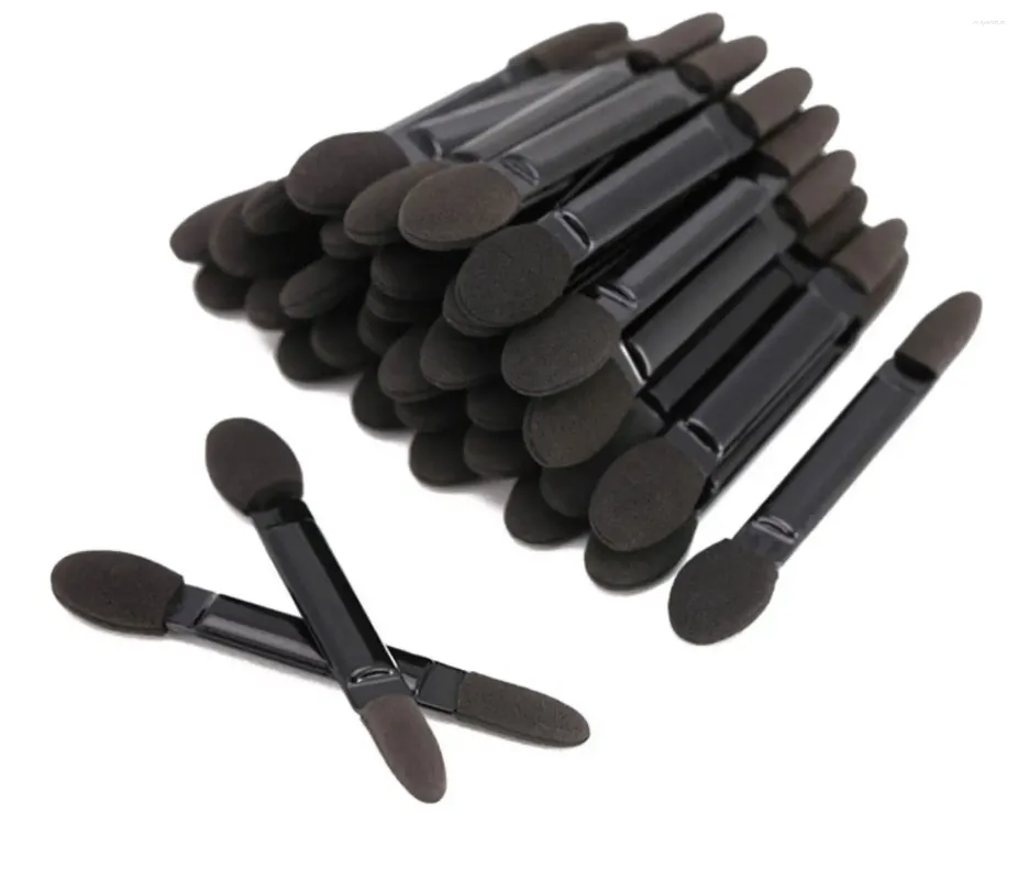 Opslagflessen 10 stuks Oogschaduwborstels Grote ogen Spons Make-up Zacht Fijne dubbele kop Applicators Duurzaam Cosmetische Accessoires