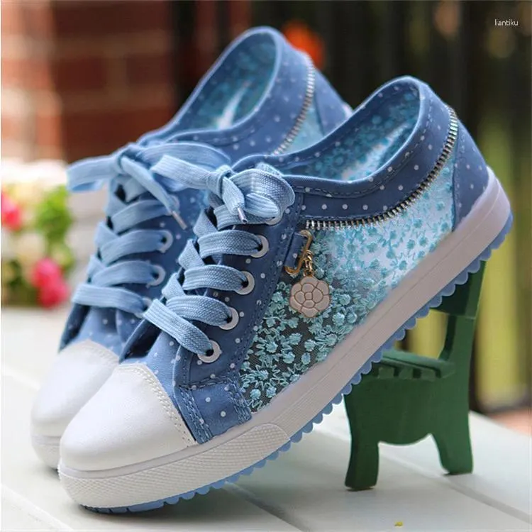 Casual Schoenen Dames Mesh Canvas Zomer Ademend Wandelen Dames 2121 Mode Holle Lage Top Gevulkaniseerd Schoenen Zapatos Mujer