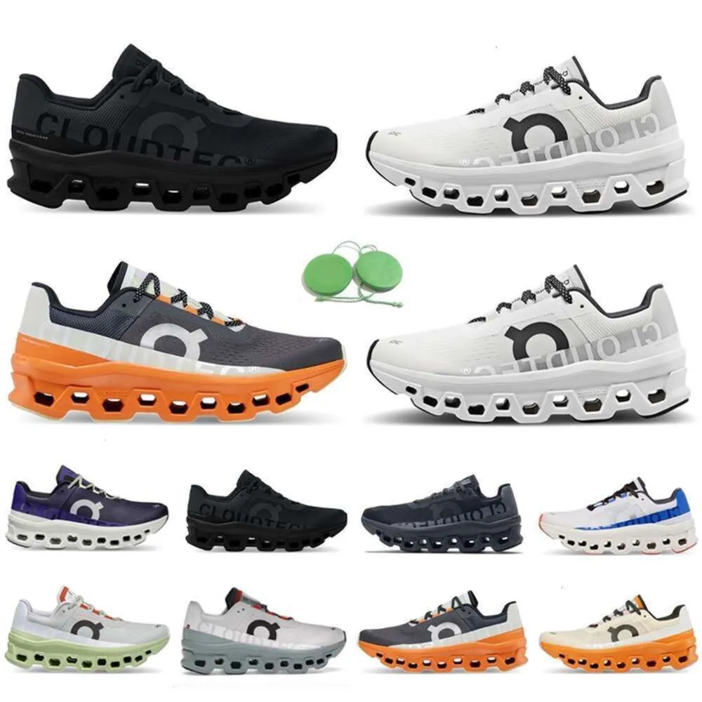 2024 0n Cloud Shoes 0n CloudMonster Mens Running Shoes All Lumos Black White Eclipse Fawn Turmeric Frost Cobalt Surf Acai Purple Meadow Gree