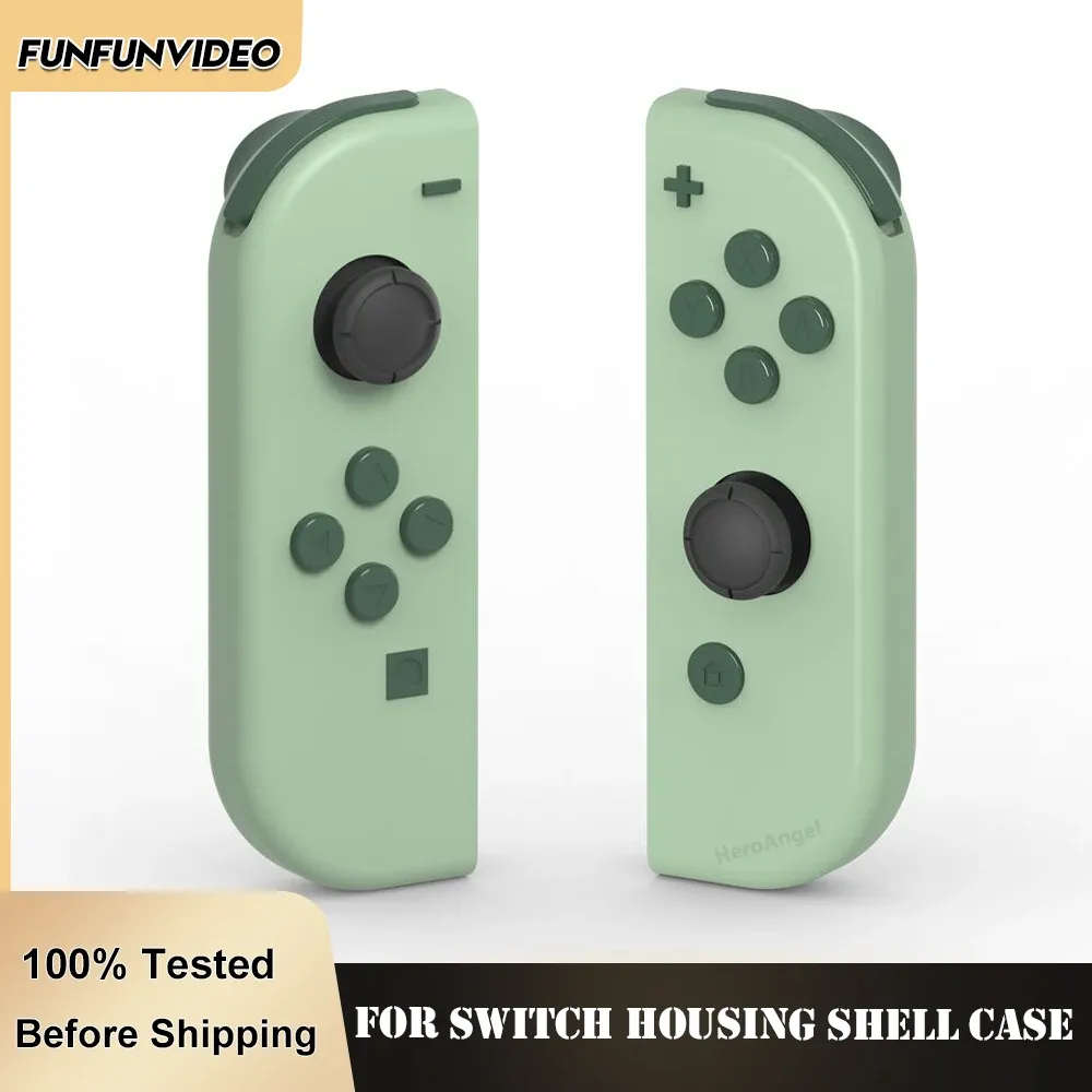 Przypadki do NS Joycons Housing Shell Wymiana DIY Case dla Nintendo Switch Joycons Cover Zwroga Obiektowa przednia środkowa rama Pełny przycisk