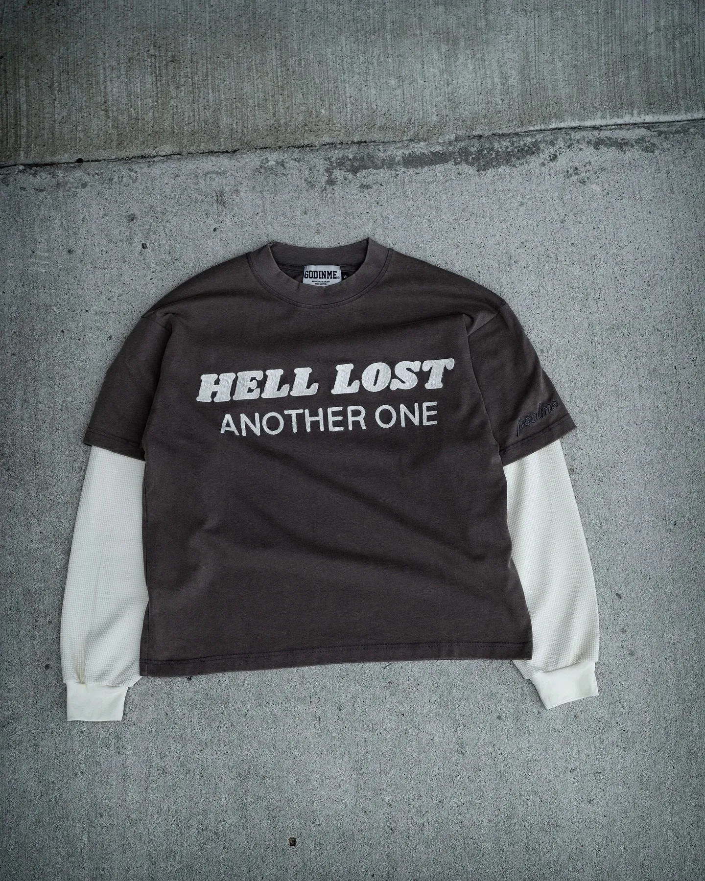 Mens Y2K Long Sleeve T Shirt Double Layer, Striped Print, Loose