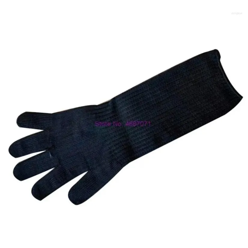 Gants de cyclisme par 100 paires de fil d'acier inoxydable résistant aux coupures longues, protection de sécurité, livraison directe, équipement de sport en plein air Otew8