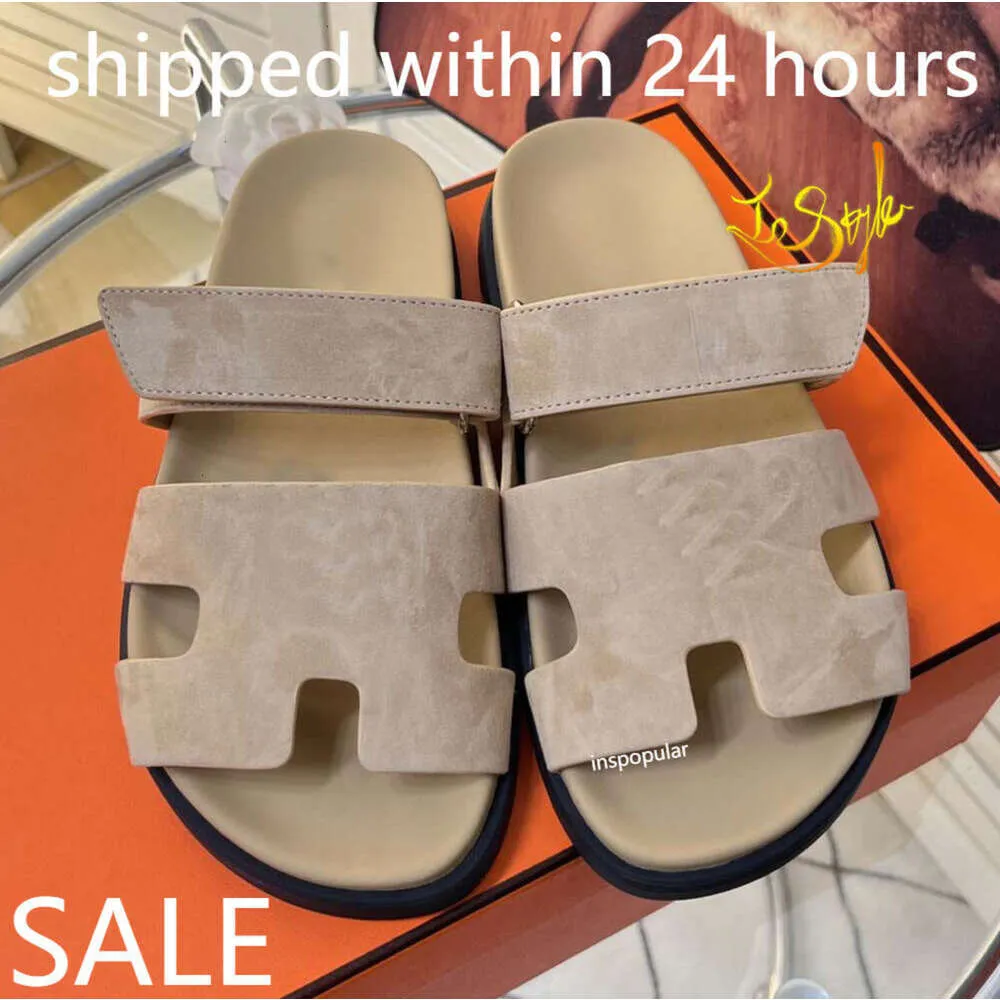 Chypre Sandals Designer Shoes Flat Real Leather Luxury Slides Summer Slippers Män Kvinnor Ferbror Fashion Högkvalitativ SAMIL SAKE SEKEL SEKTOR STORLEK 35-45 EUR