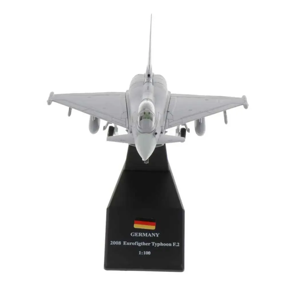 1/100 EF2000 Eurofighter Typhoon Fighter Plane Metal Fighter Model