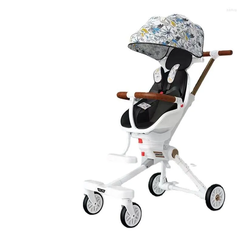 Strollers Lightweight Stroller Can Be Carried On The Plane Baby Foldable Sit And Lie Down Trolley Car Four Wheels