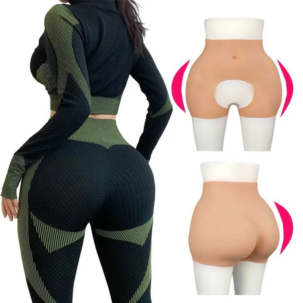 Breast Pad Silicone Hip Pants Fake Silicone Hips Bombom Butt Enhancer Padded Panties Big Bottom Lift Up Buttocks Enlargement Underpants 240330