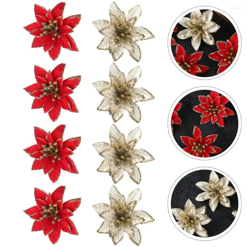 Decorative Flowers Christmas Artificial Adornment Silk Accessories Chrismas Wreath