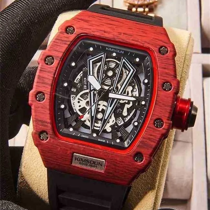 럭셔리 시계 복제품 Richardmills 자동 운동 손목 시계 자동 R 시계 남성 기계식 와인 배럴 성격 디자이너 방수