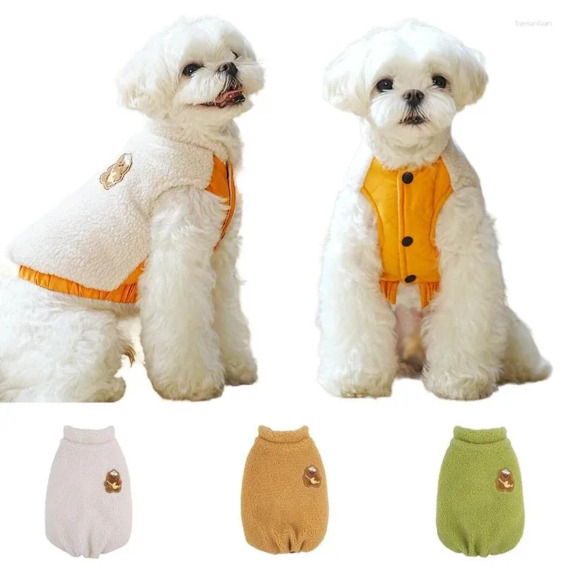 Hondenkleding Zacht fleecejack Winterwarme kleding Dikkere jas voor kleine middelgrote honden Puppy Jumpsuit Yorkie Chihuahua-kostuum