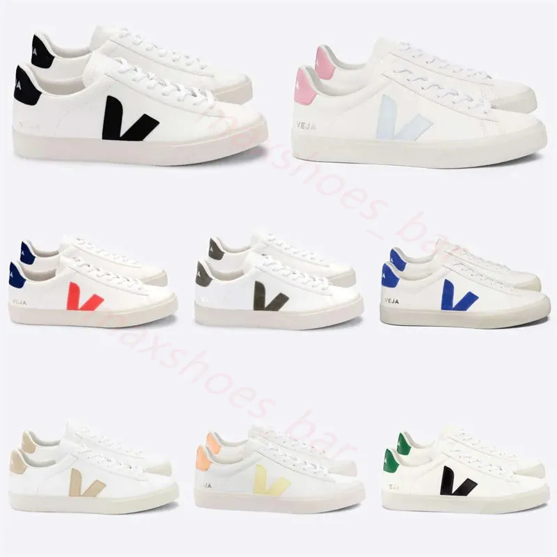 2024 Nya skor Franska Brasilien Green Low-Carbon Life V Organic Cotton Flats Platform Sneakers Women Casual Classic White Designer Shoes Mens Loafers 36-45 M41