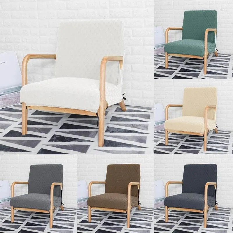 Cadeira cobre poltrona slipcover capa zíper estiramento protetor de braço de madeira elástico moderno assento removível decoração de casa