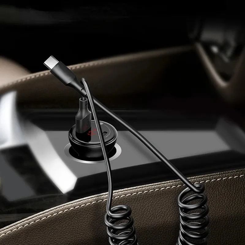 1M 5A Fast Charge Type C Cable - 3A Micro USB Spring Car Charger - Shop ...