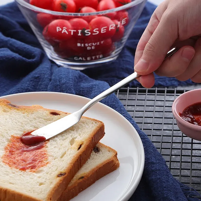 Rostfritt stål smör kniv ostdessert ost spridare grädde kniv redskapsbestick dessertverktyg västerländsk frukostverktyg