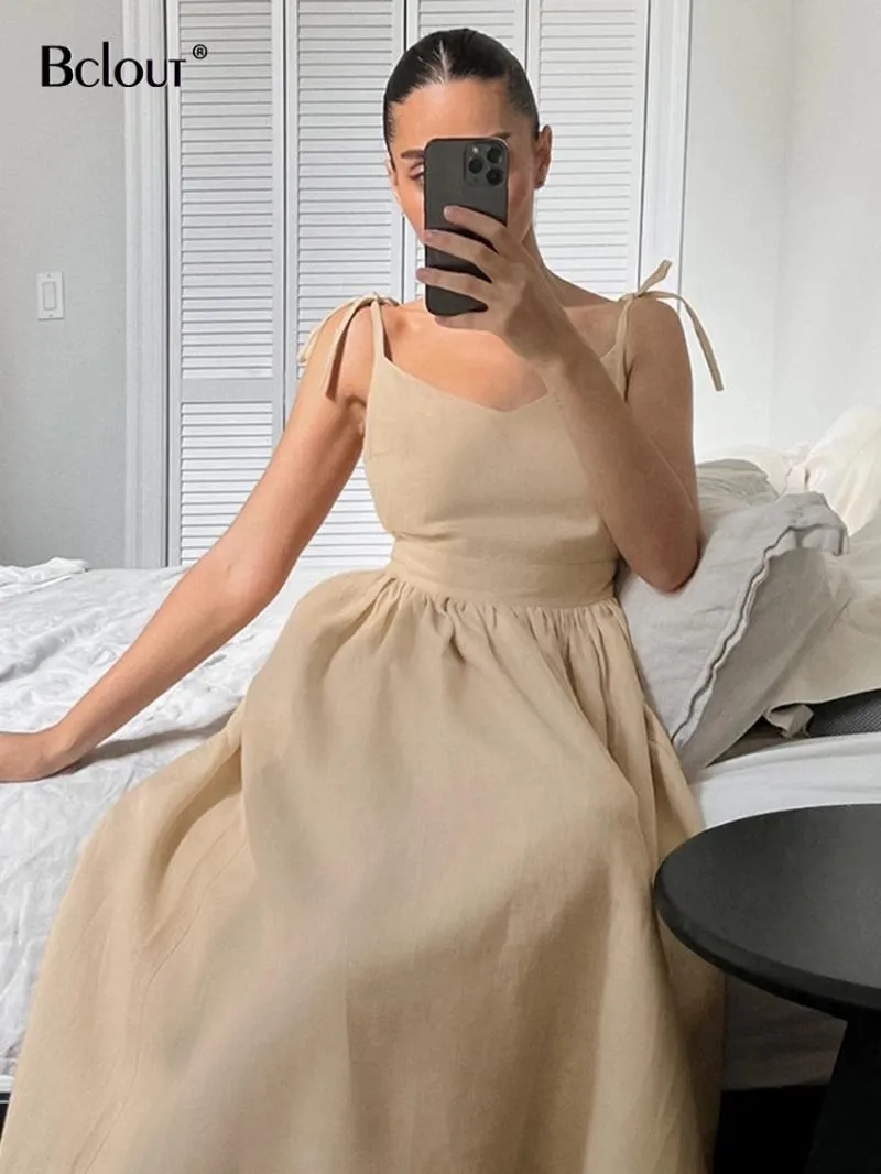 sachin and babi light blue dress Linen Rich Pintuck Midaxi Skater Dress | SOFT YELLOW | Dresses main image 0