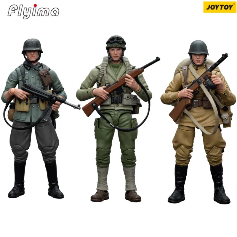 Dans Stock1 / 18 Joytoy Action Figure WWII Wehrmacht Soviet Infantry United States Army Model Gift 240328