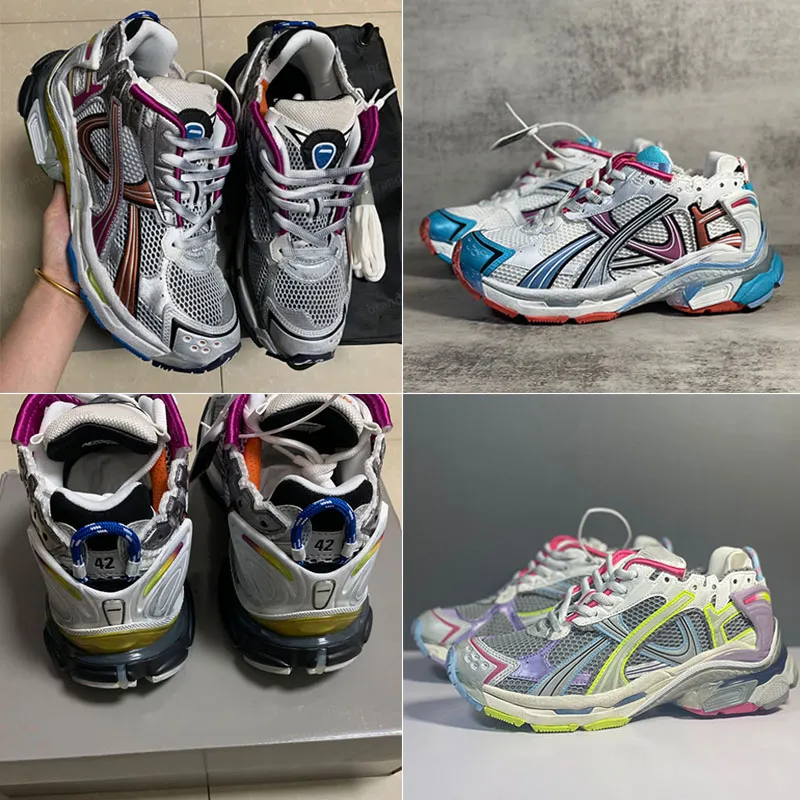 Women Mens Runner Sneakers Designer New Style Shoes Back Prossed Size Printed Exterior Runner Logo Fashion Top Qualaps Sports Shoes 772774