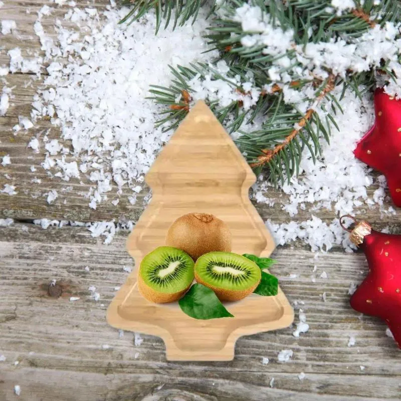 Tallrikar julgranbricka tecknad hatt älgform multifunktionell snack smycken frukt tallrik förvaring rack kök bordsartiklar
